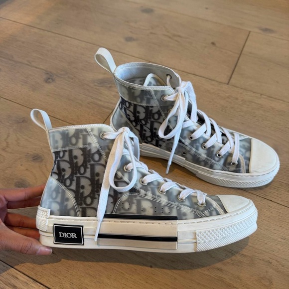Dior Converse Sneakers in White and Cream